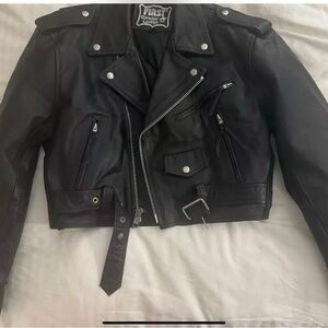 First Leather Rock  Jacket Womens small XL